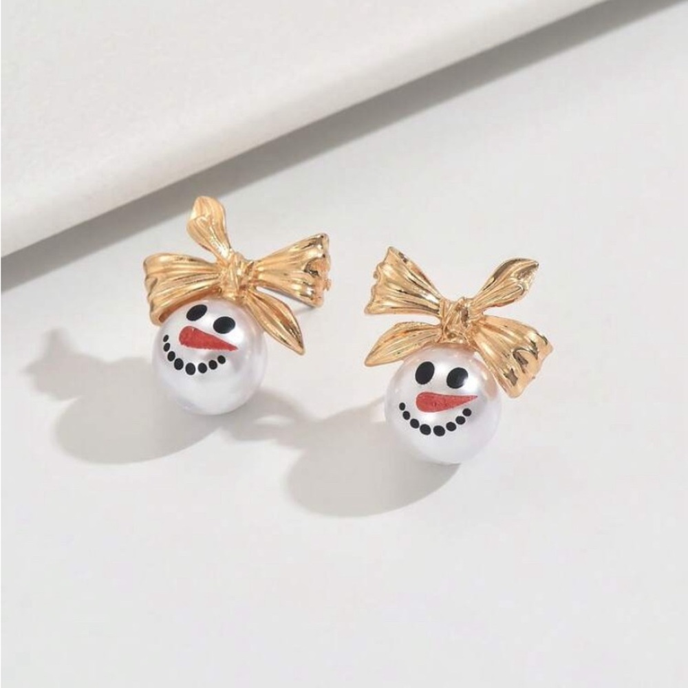 Snowman Earrings